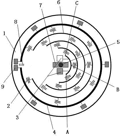 Rotary disc-type microfluidic concentration measuring apparatus and method based on luminosity detection