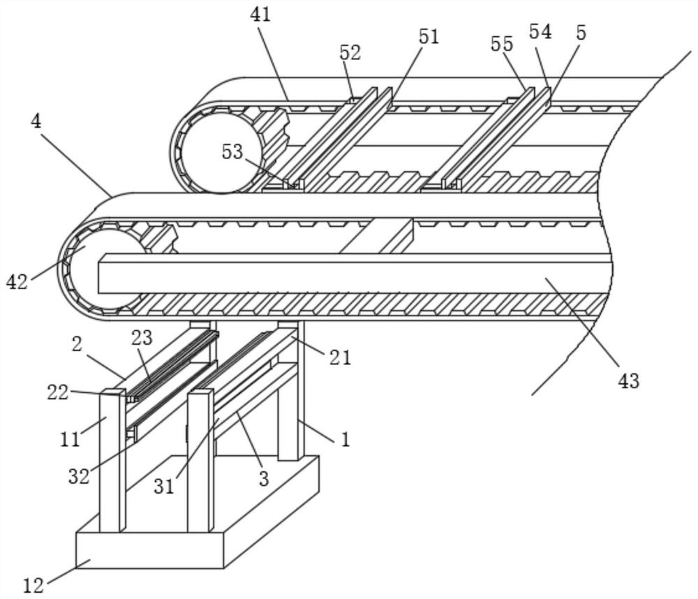 A bagging device for liquid crystal display production