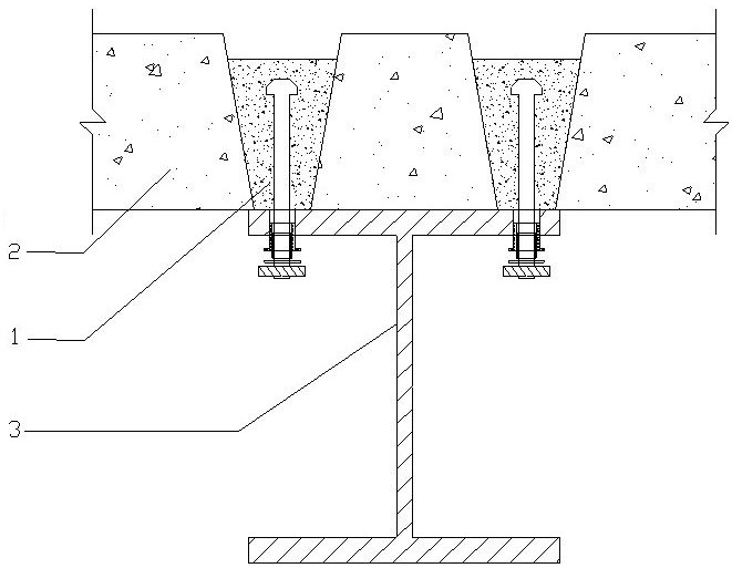Fabricated steel-concrete composite structure and composite connecting piece thereof