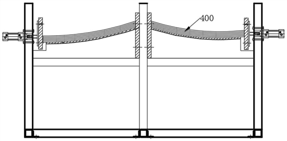 Assembling tool, assembling system of sheet type main beam and laying method