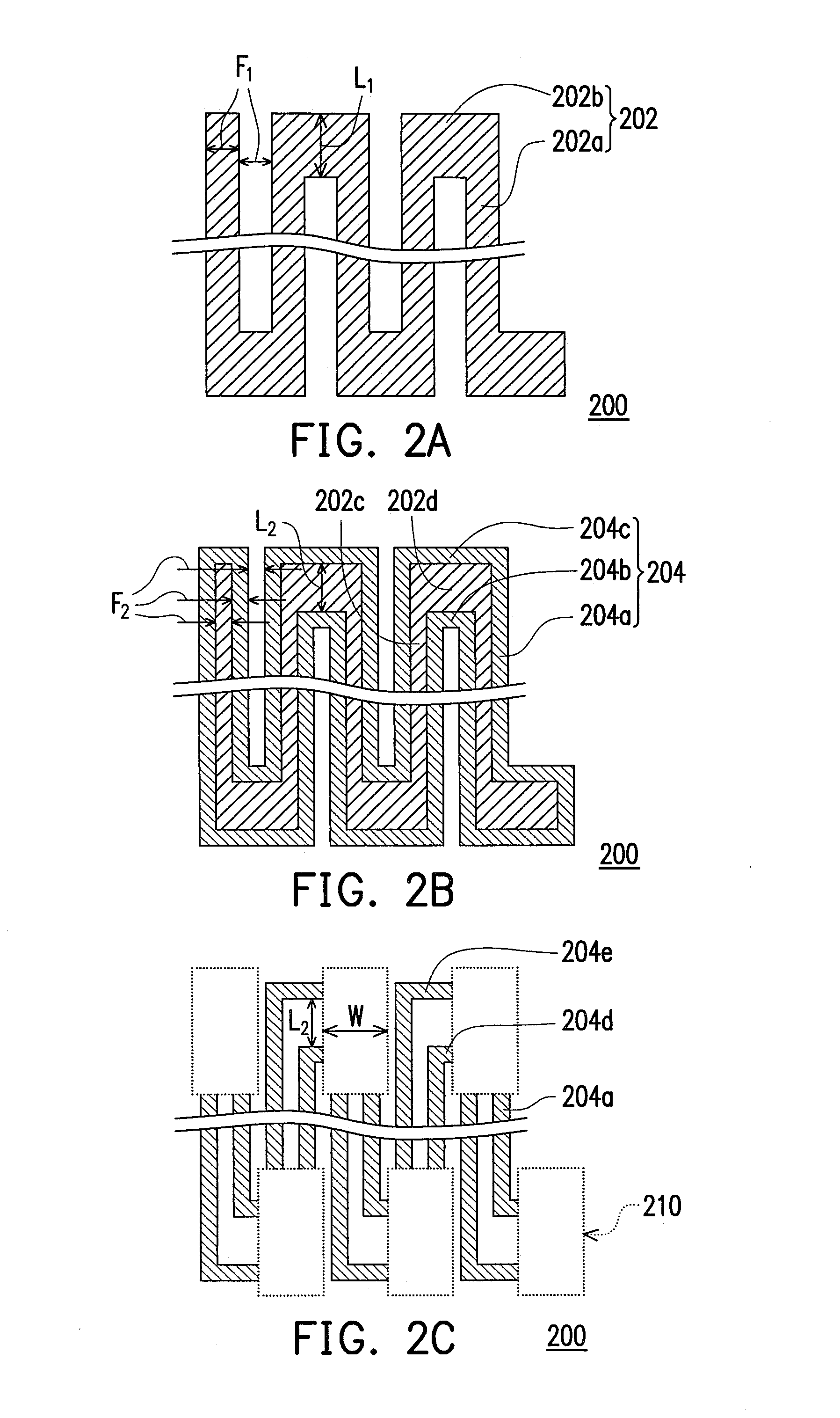 Method for forming patterns of dense conductor lines and their contact pads, and memory array having dense conductor lines and contact pads