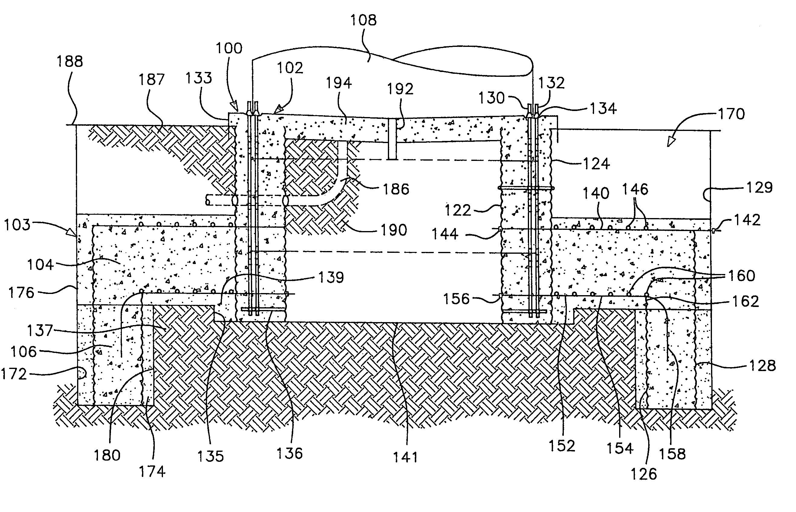 Method of forming a perimeter weighted foundation for wind turbines and the like