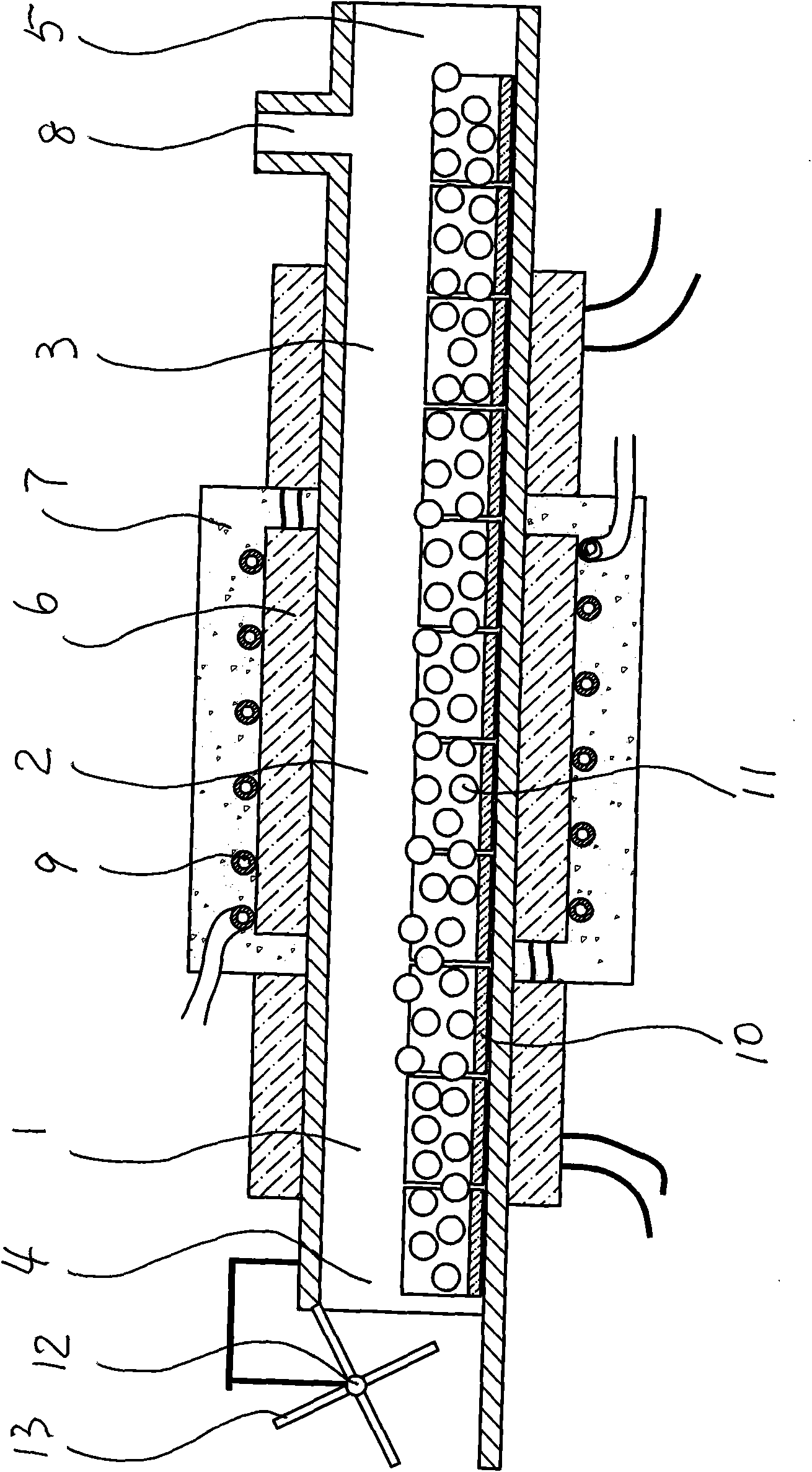 Method for extracting metal cobalt and tungsten from scrap hard alloy and special calcining device