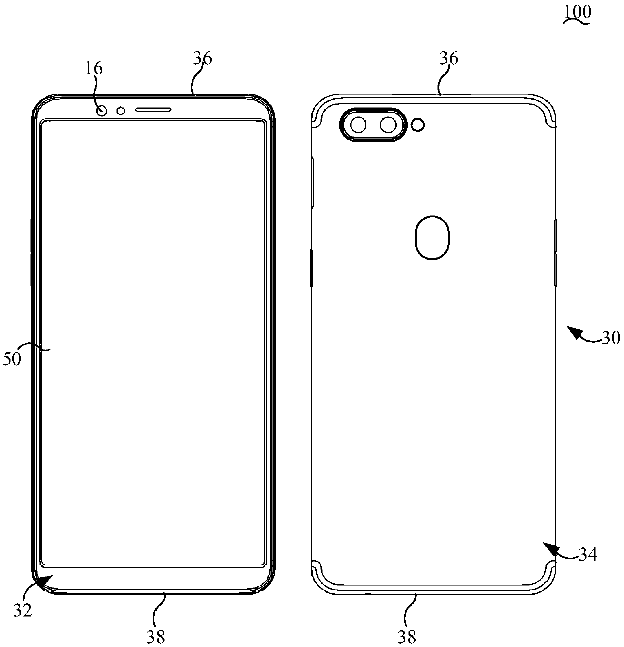 Anti-interference circuit structure and mobile terminal