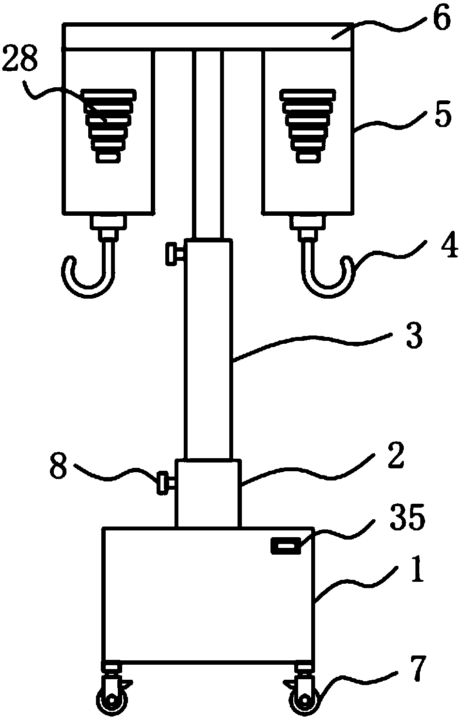 Inductive infusion support