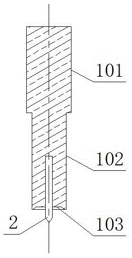 Multifunctional ejector rod device for pneumatically disassembling rubber rollers