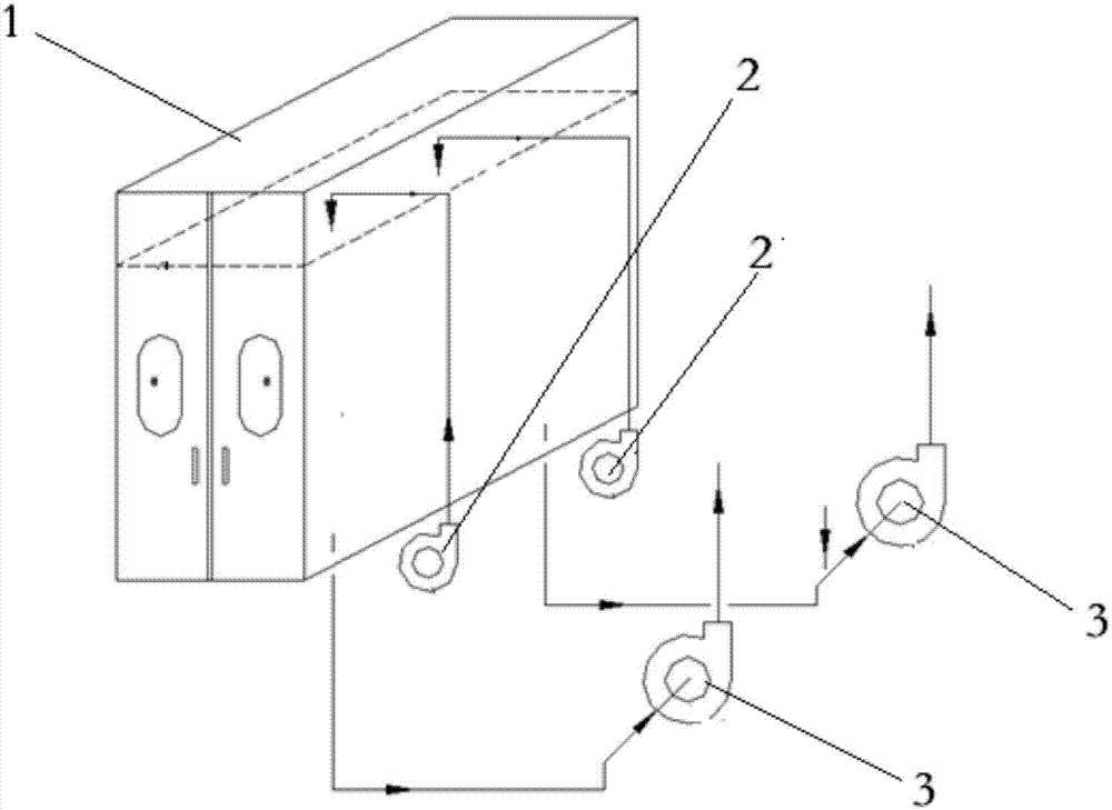 Box chamber space inner air pressure adjusting method
