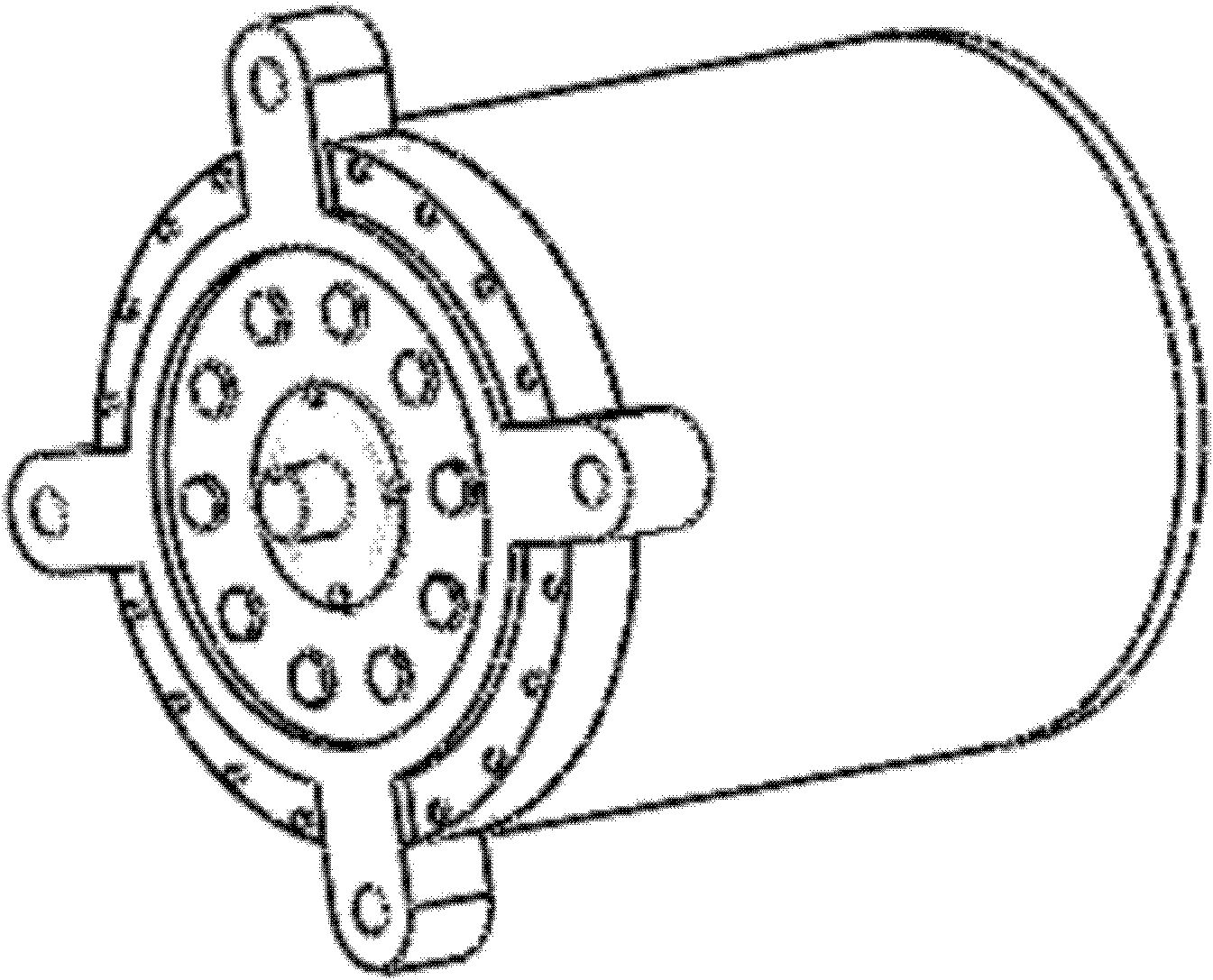 Rotary piezoelectric generation device