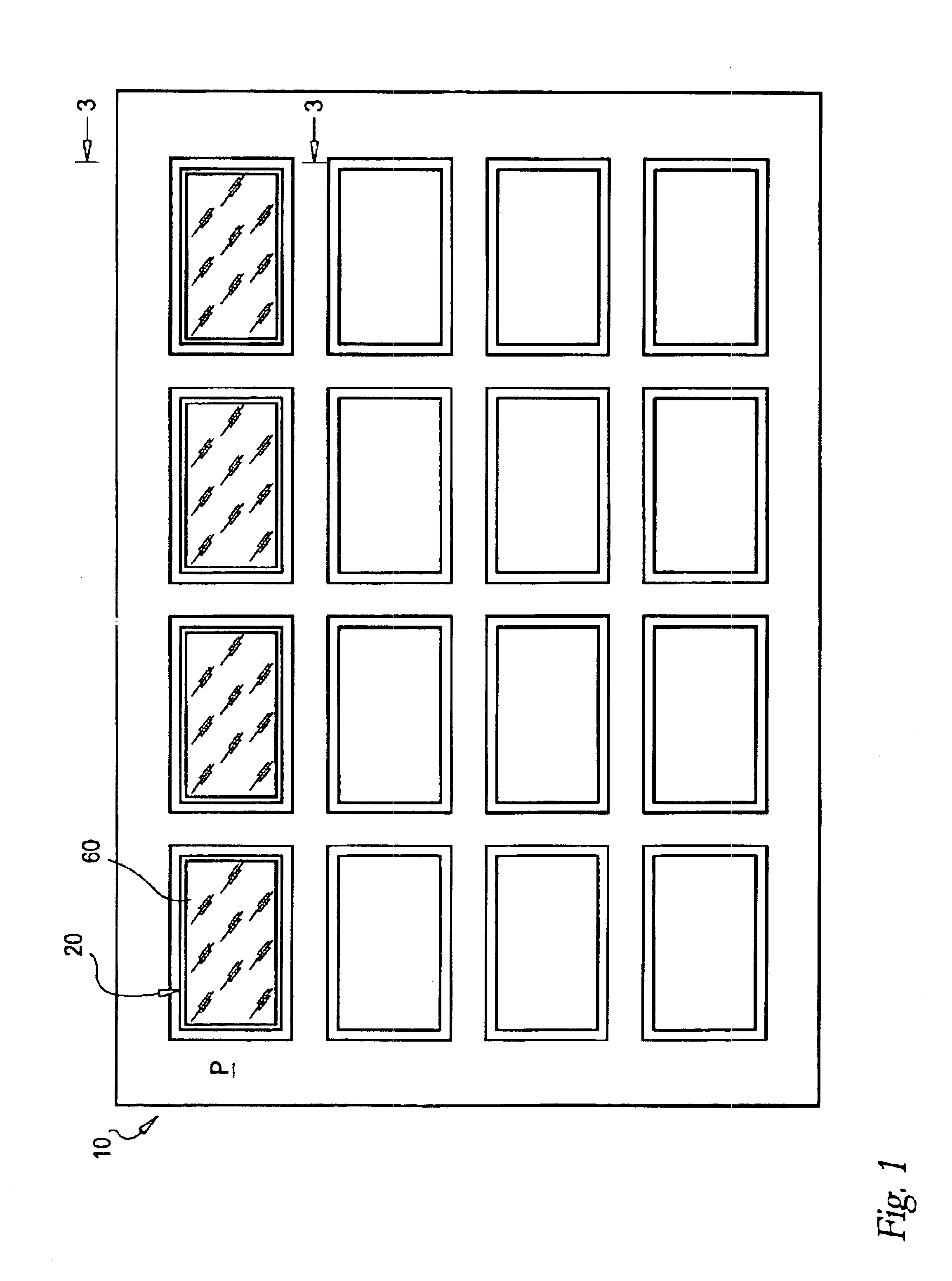 Window assembly for opening closures