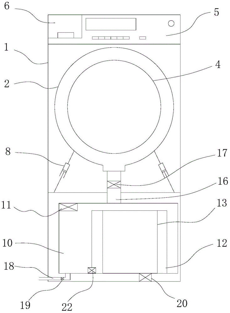 Washing machine with circulating water treatment function and control method thereof