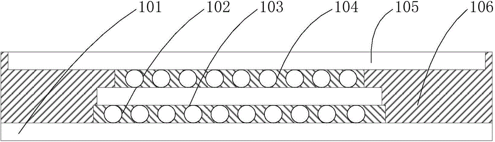 Packaging structure and method of double-sided radiating semiconductor