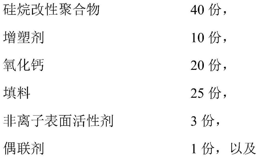 Environmentally friendly silane-modified adhesive and its preparation method and application