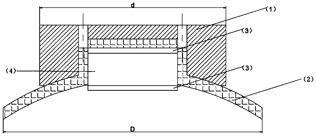 Suction disc type pressure sensor and preparation method thereof ...