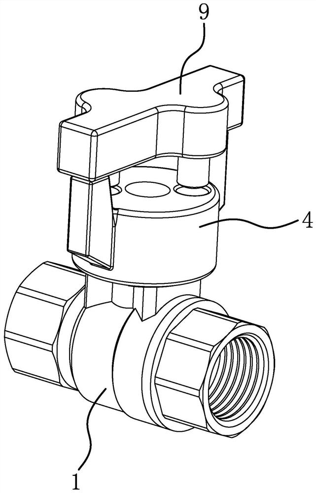 Fuel gas magnetic locking ball valve