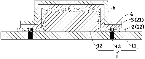 Electromagnetic shielding packaging body and preparation method thereof