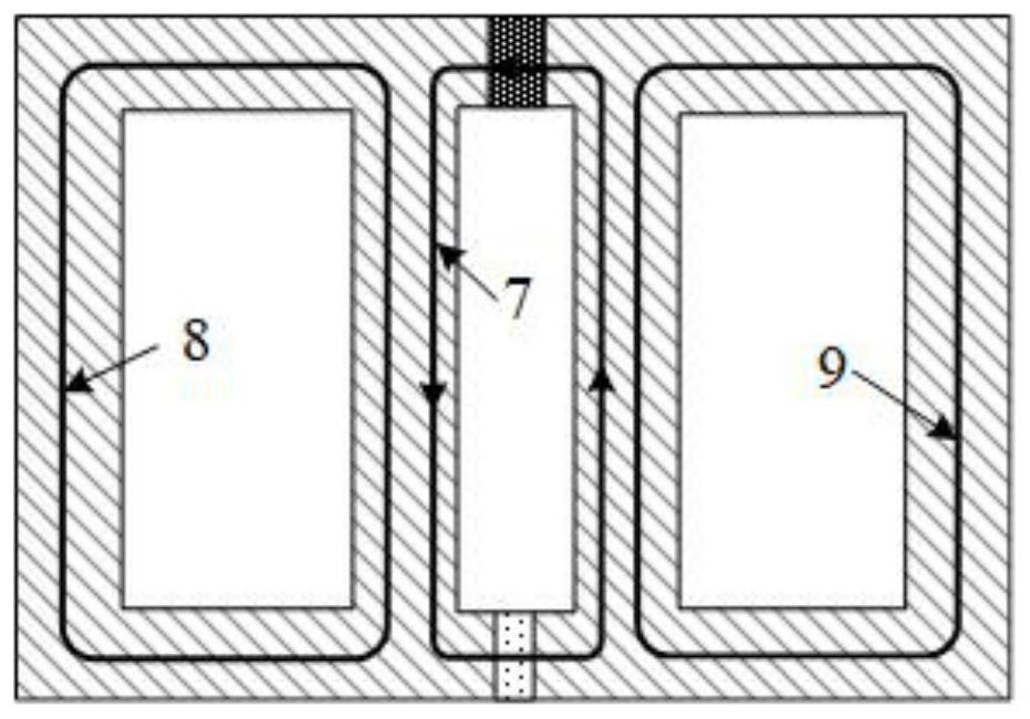 Permanent magnet bias inductor tuning device and method with parallel magnetic circuits