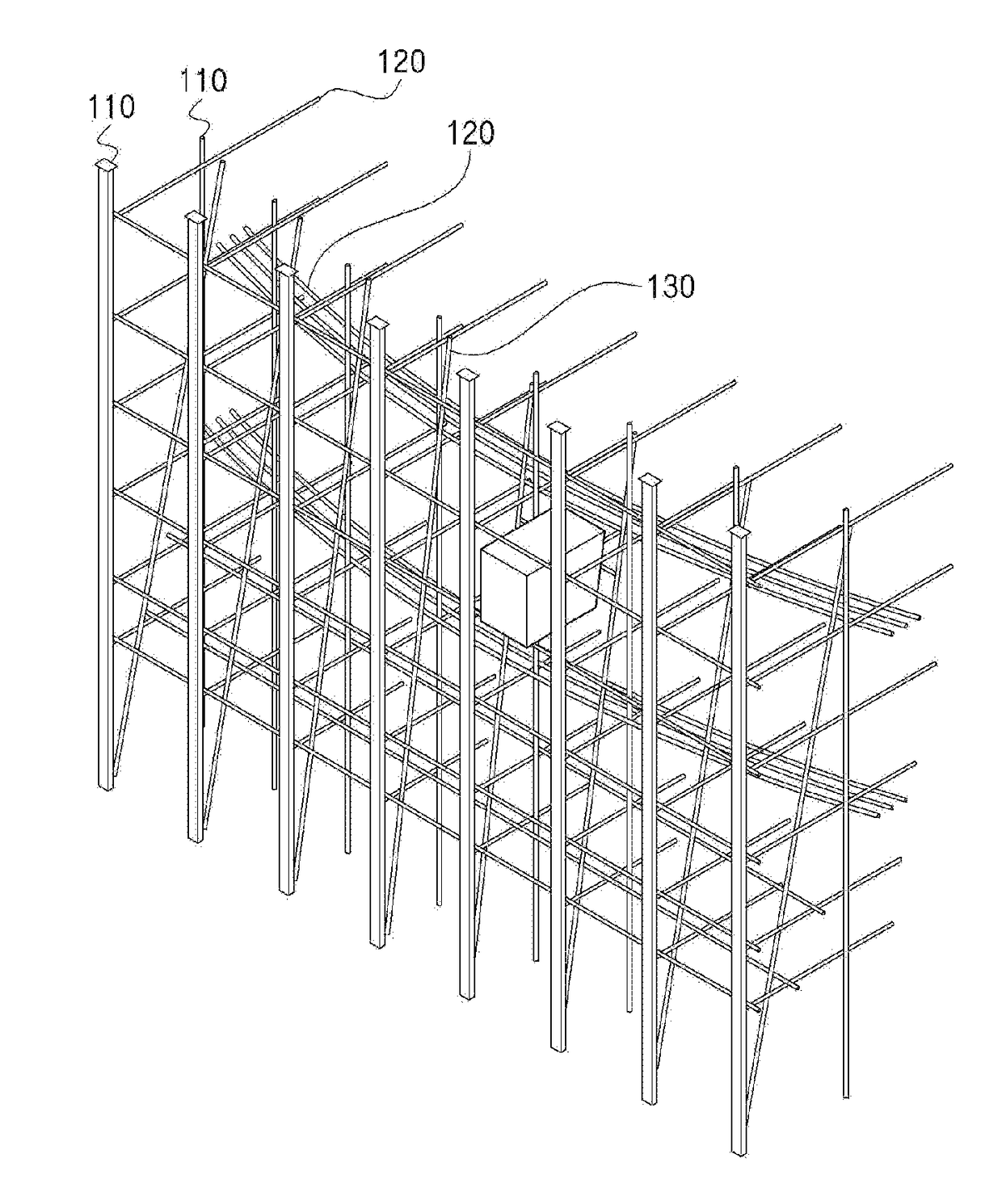 Curved screen support and theater comprising same