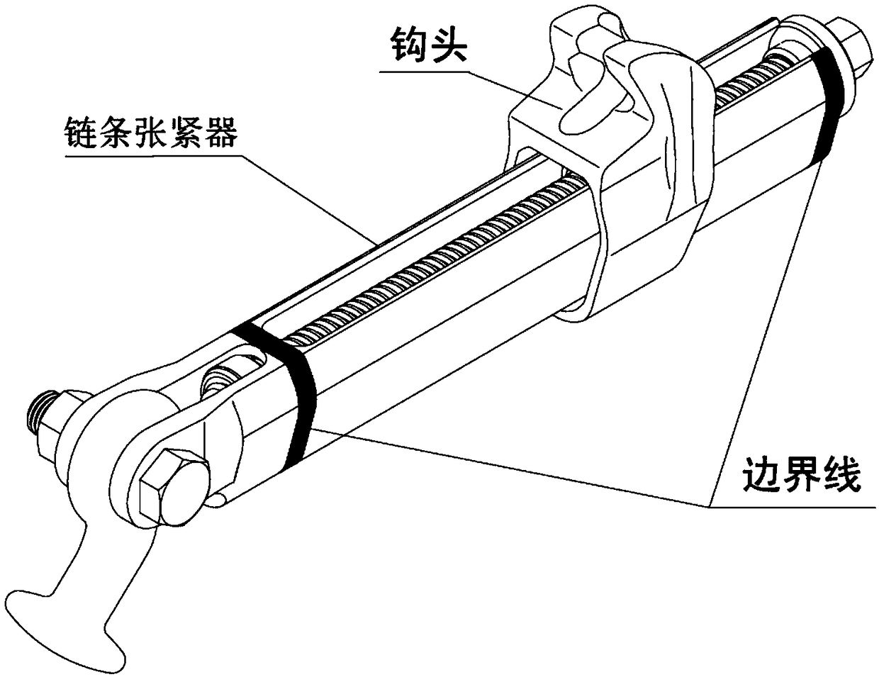 Chain tensioner coloring device