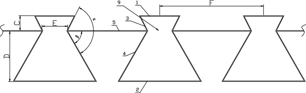 Special-shaped structural plate of cruise ship