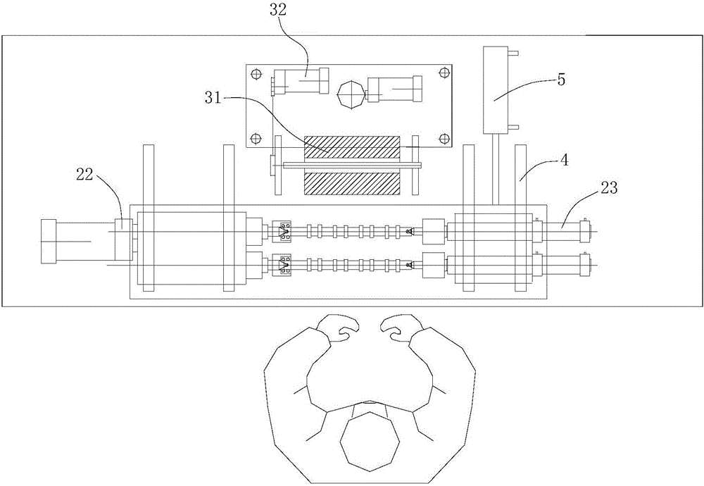 Automatic deburring machine for engine camshaft