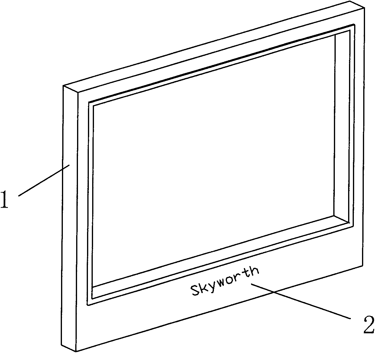 Method for decorating television shell