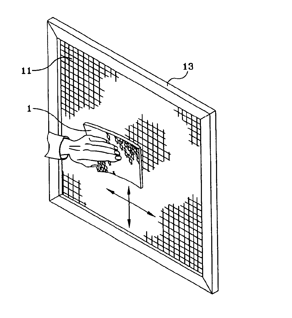 Screen cleaning device and method of using