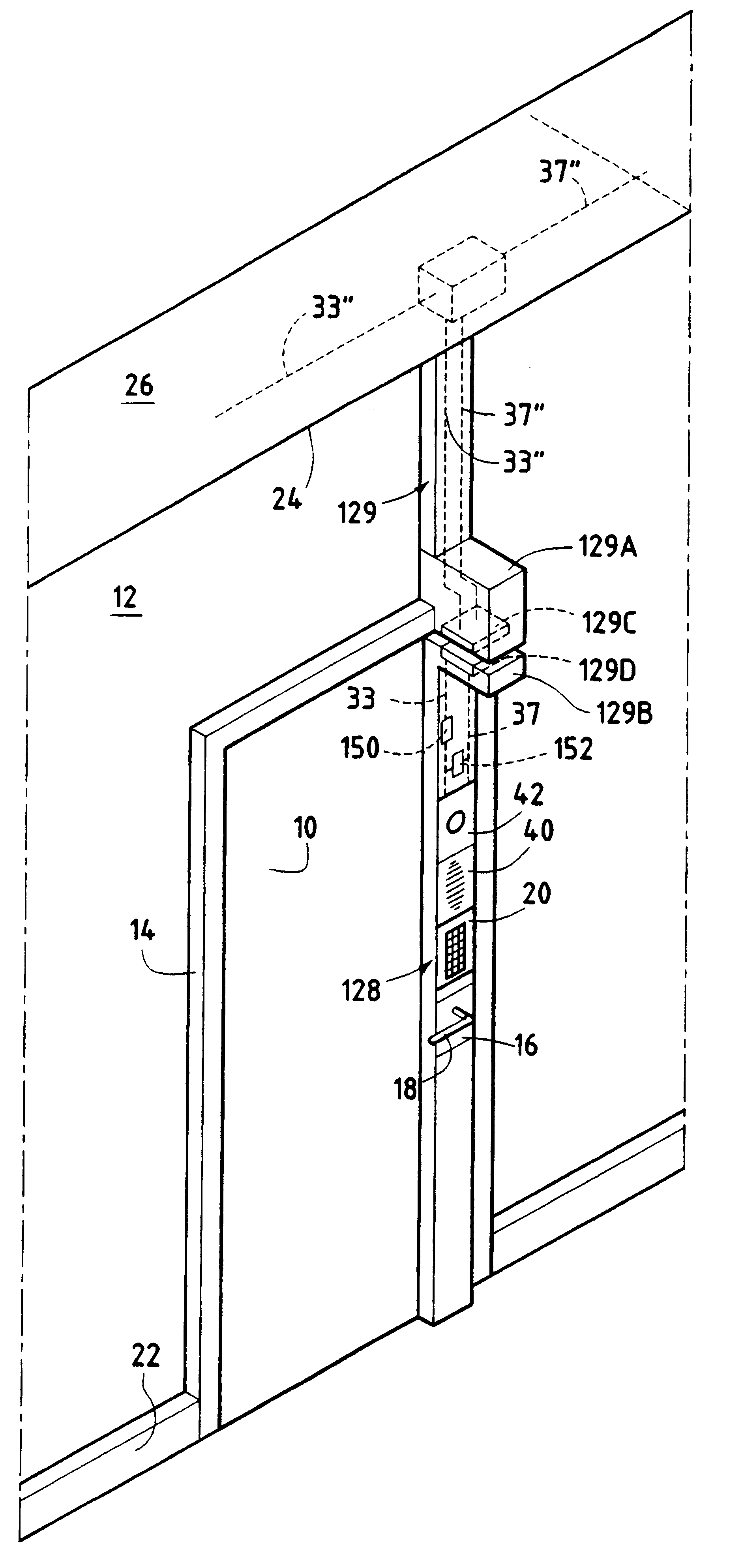 Apparatus for controlling the opening of a door