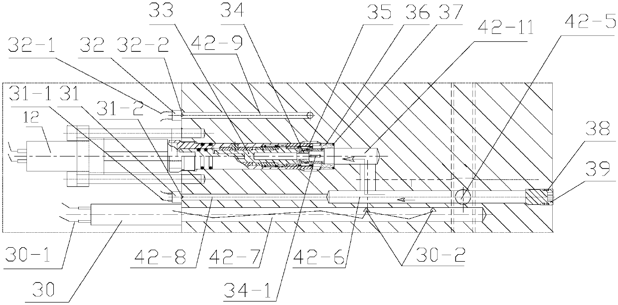 Downhole intelligent-control-type packing injection proration device