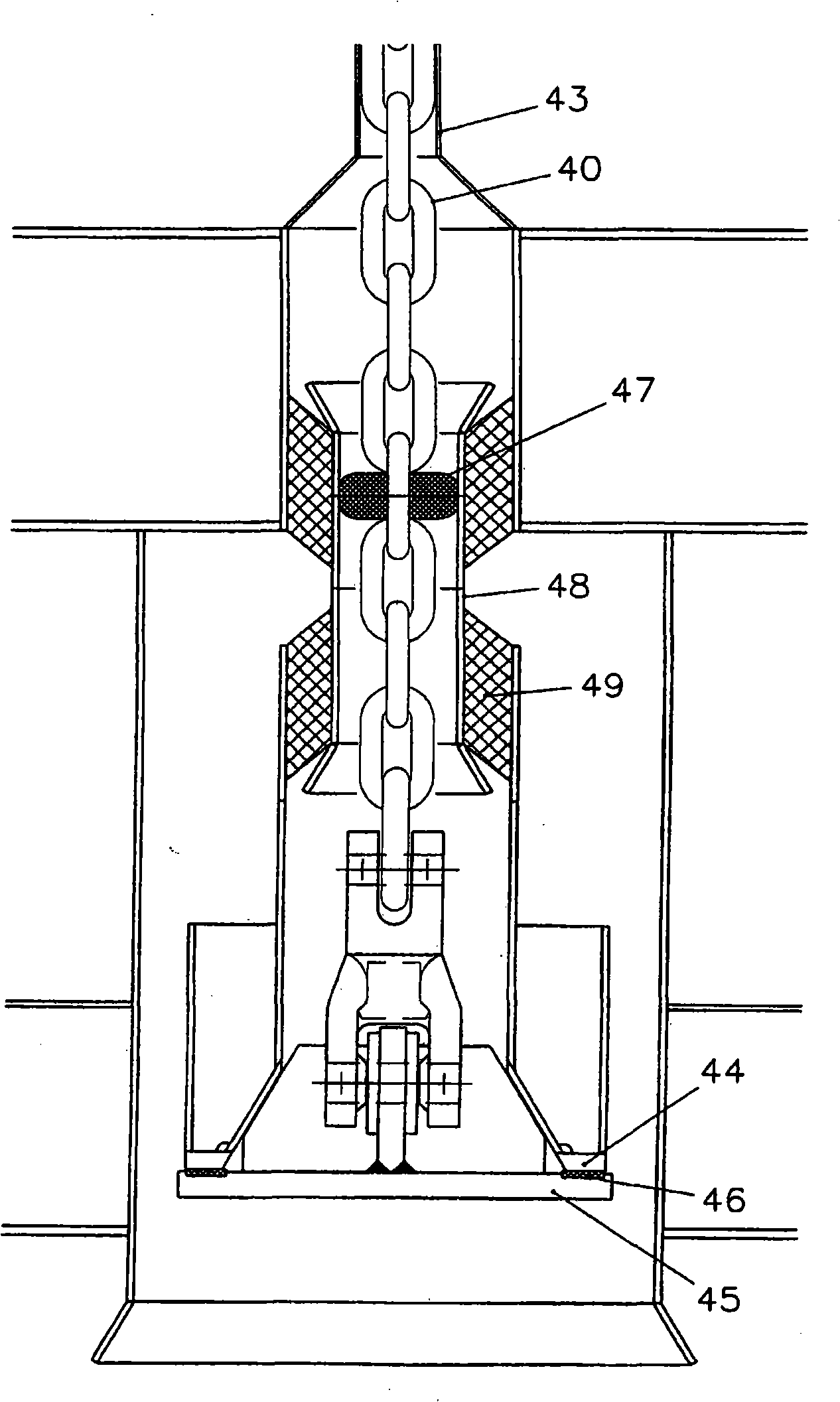 Disconnectable mooring system for a vessel