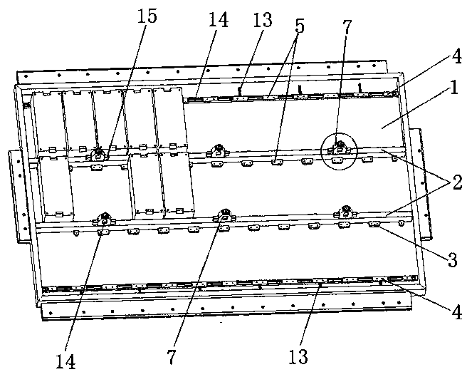 All-aluminum frame battery pack box body with multi-point penetration constraint