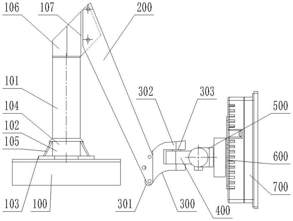 Hanging type multi-degree-of-freedom display screen