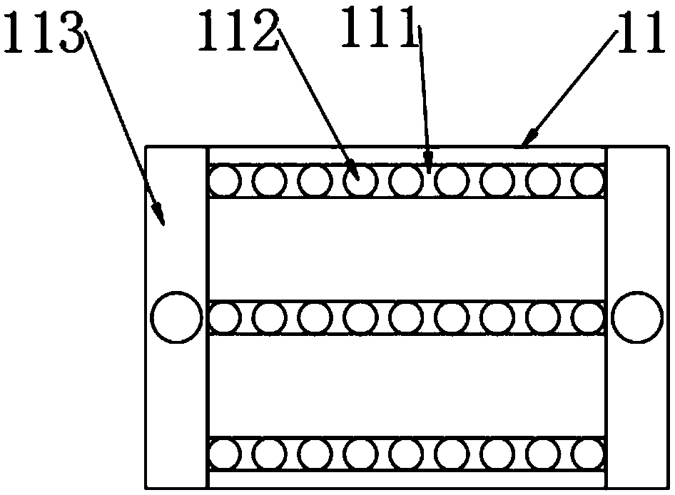 Perforating device and perforating method for cambered surface building outer wall lamp installation