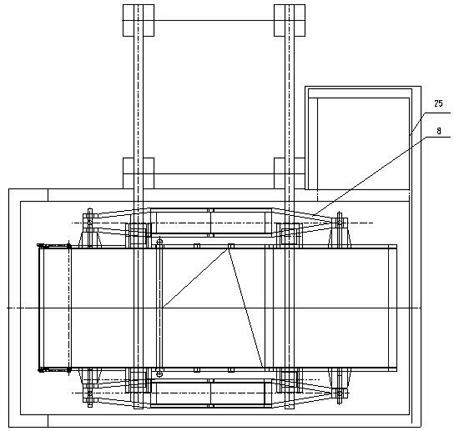 Mobile vertical compression pit horizontal waste compression station