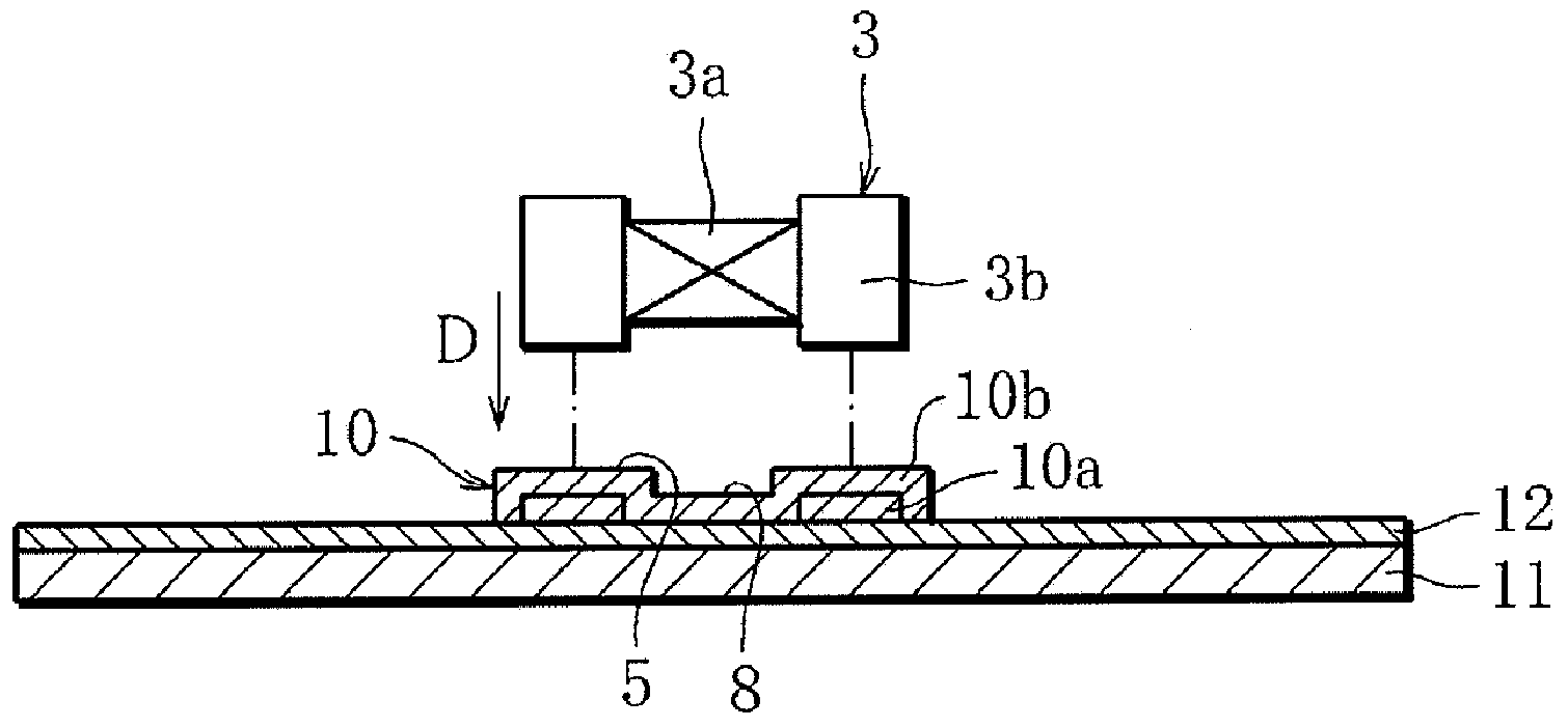 Method for manufacturing substrate with built-in component and substrate with built-in component using same