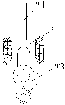 Double-length fine bar material diameter reducing device and diameter reducing method