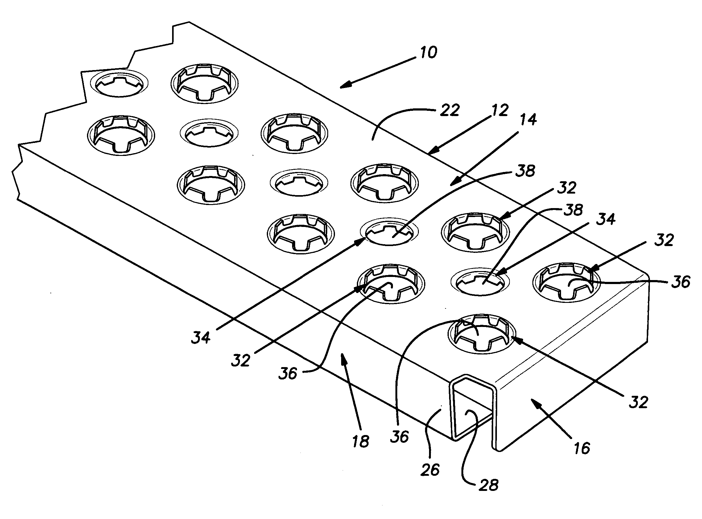 Anti-slip step for a motor vehicle and a method of forming the same