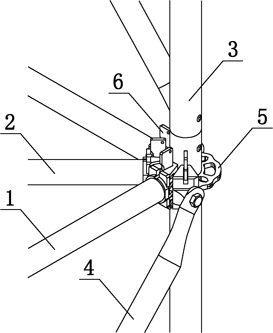 Support frame or scaffold and construction method thereof