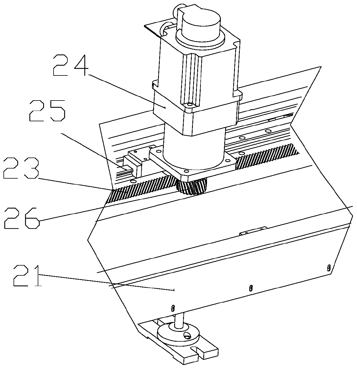 Workpiece intelligent mobile storage and taking device