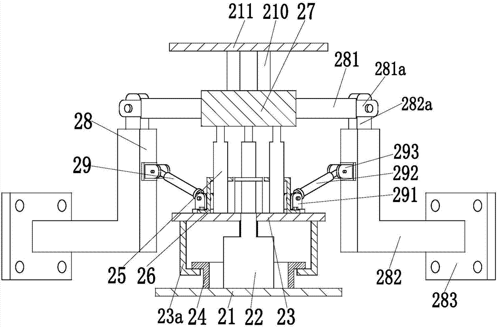 A multi-angle locking computer stable support device