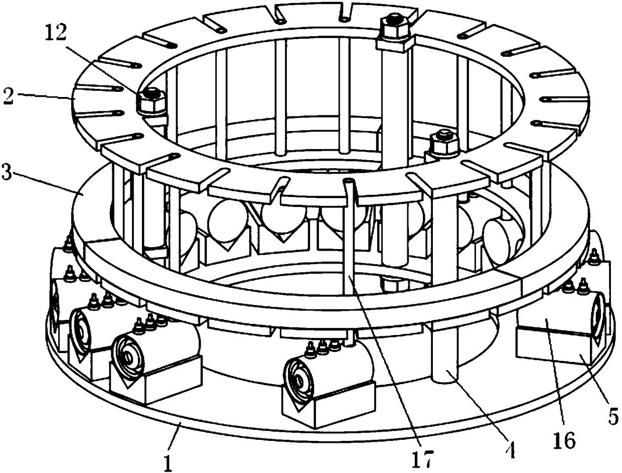 A collector and exhaust pipe welding fixture