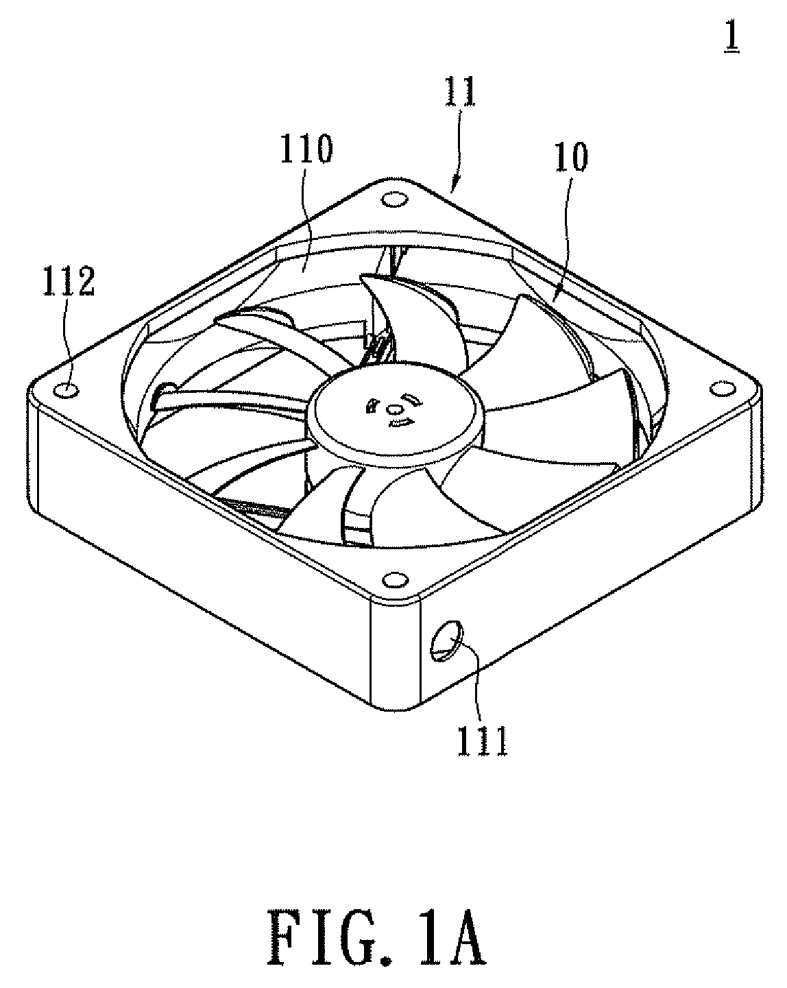 Fan device with a vibration attenuating structure