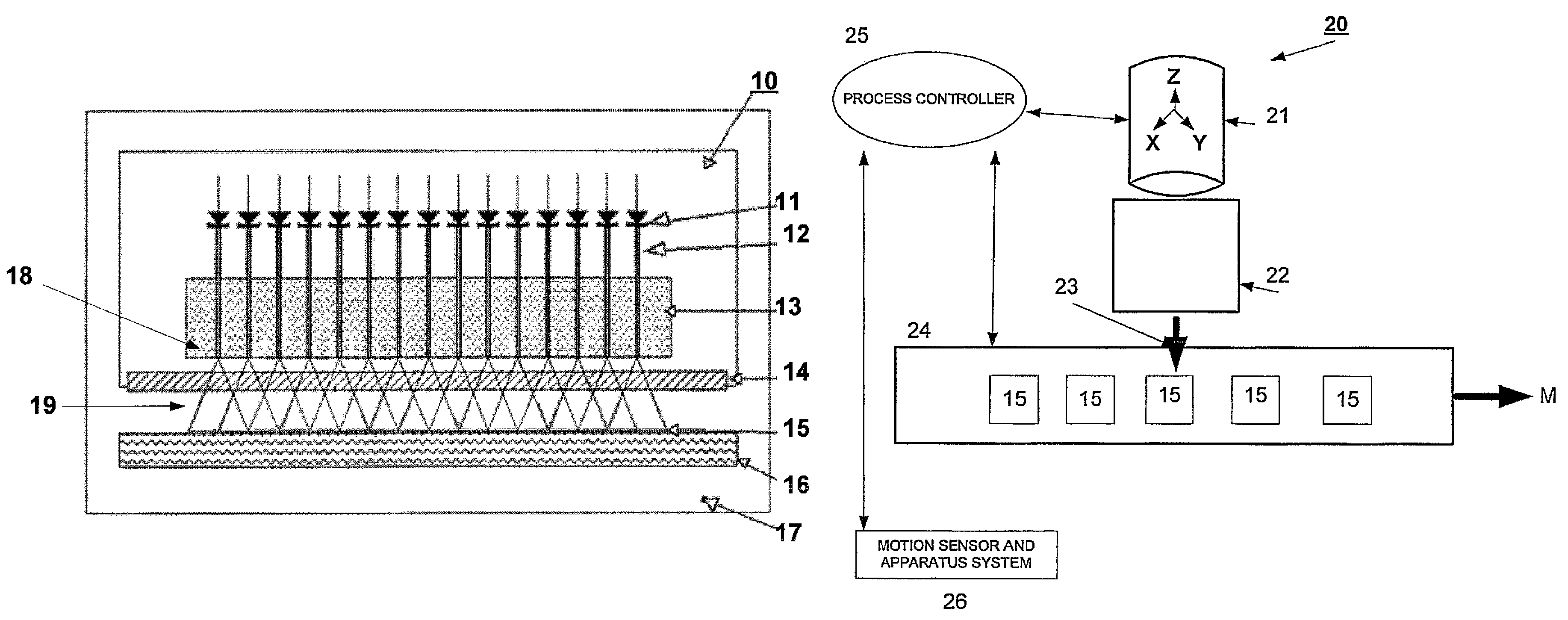 Laser diode array with fiber optic termination for surface treatment of materials