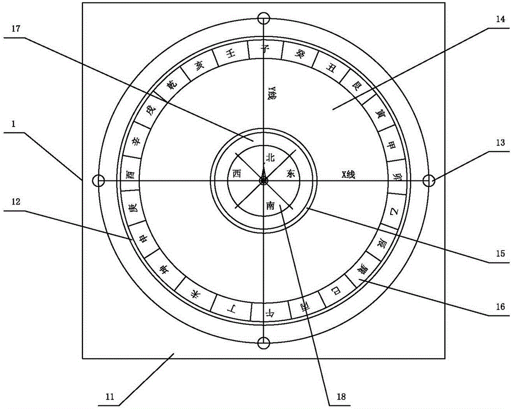 Civil beidou system positioning measurement device and surveying and mapping method