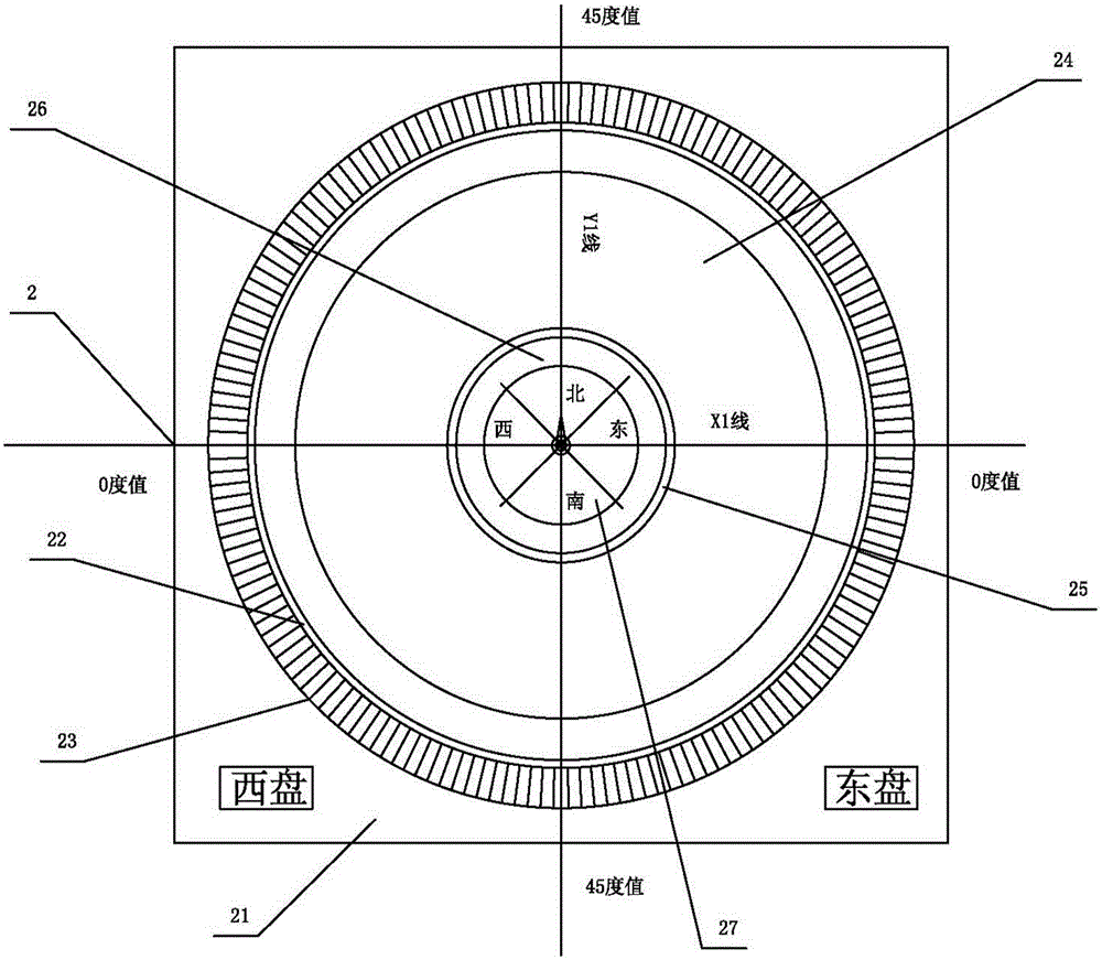 Civil beidou system positioning measurement device and surveying and mapping method