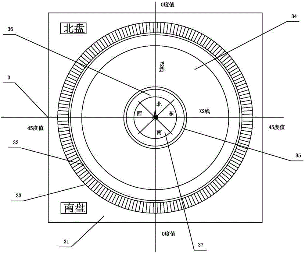 Civil beidou system positioning measurement device and surveying and mapping method