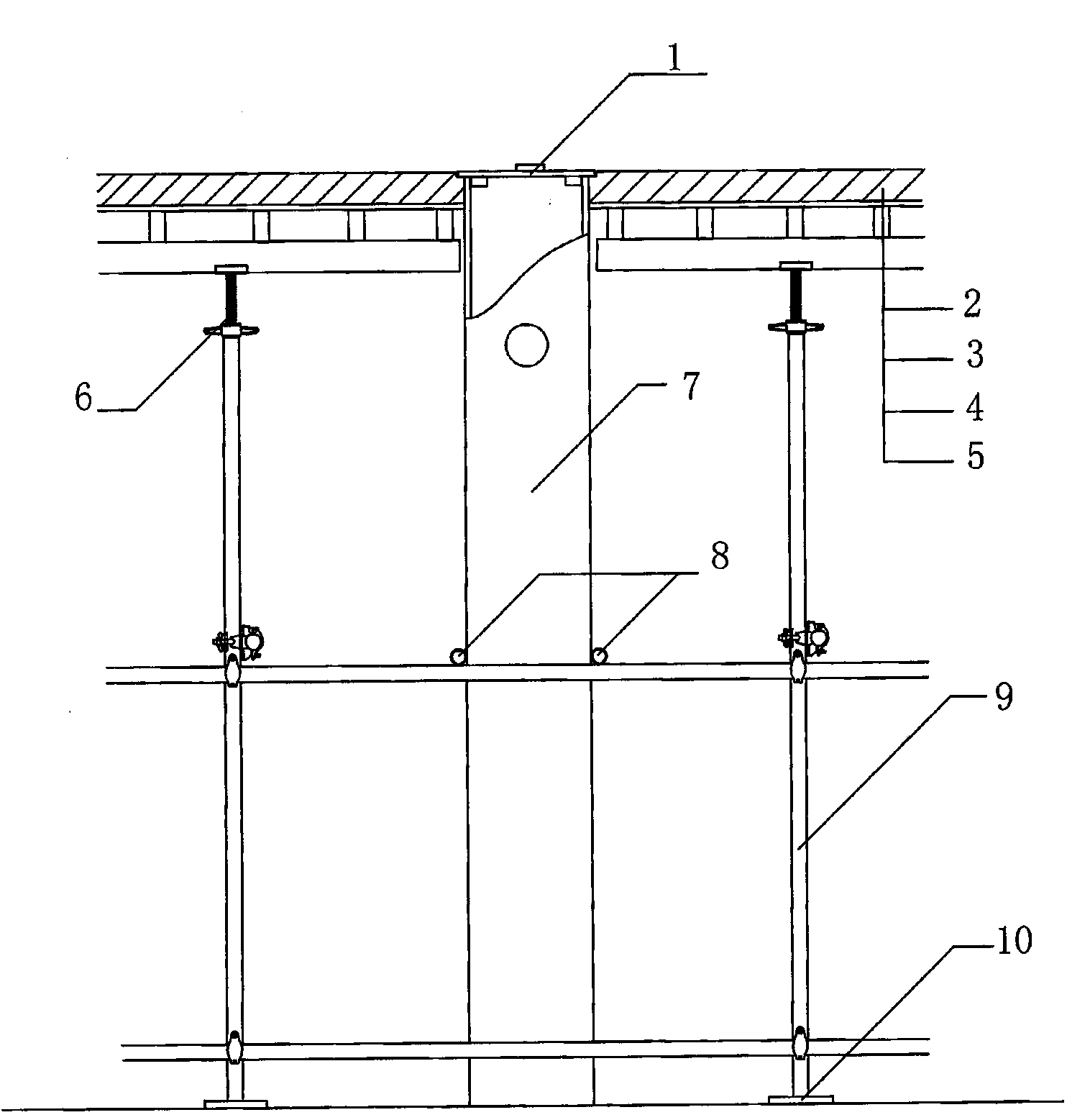 Mounting method of precast air duct during construction stage of construction engineering structure
