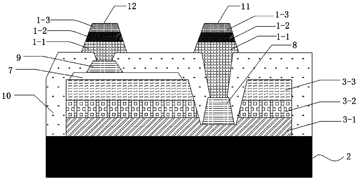Modified gold-tin electrode, LED chip and manufacturing method thereof