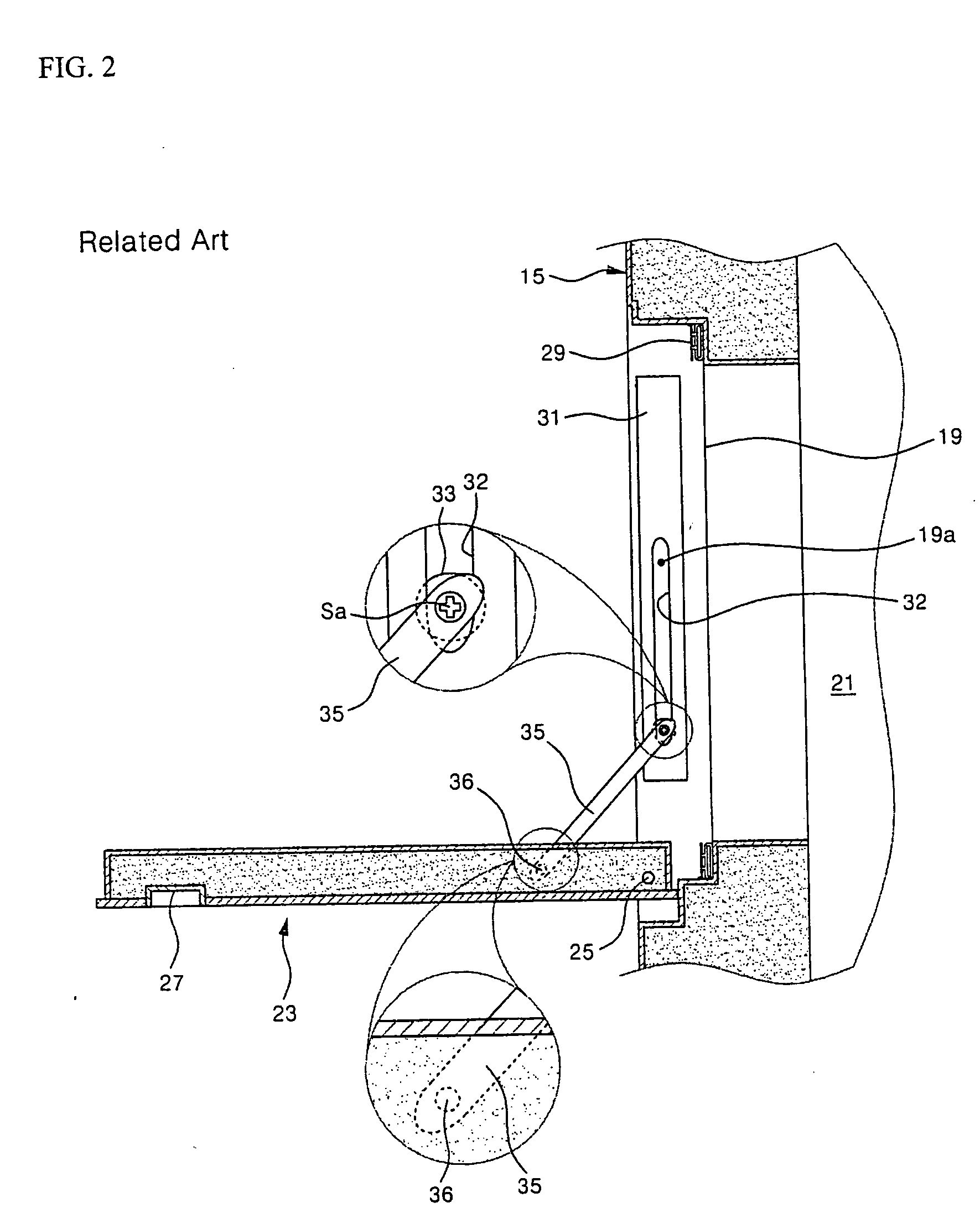 Home-bar door opening/closing device for refrigerator