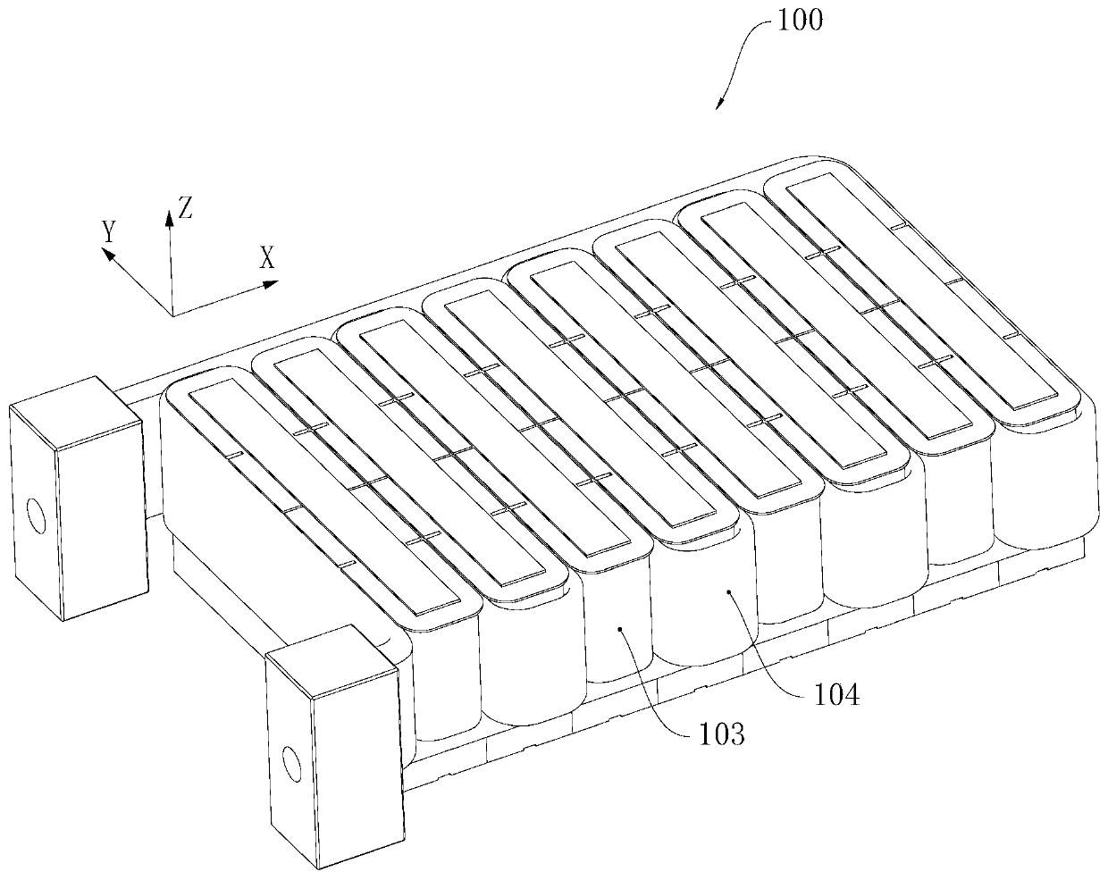 Cooling assembly of linear motor rotor, linear motor rotor, linear motor and machine tool