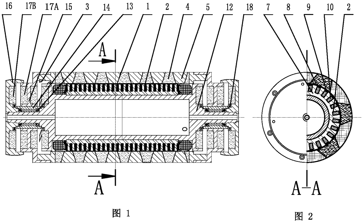 External helical rotor permanent magnet motor and permanent magnetic levitation wheel-rail vehicle system
